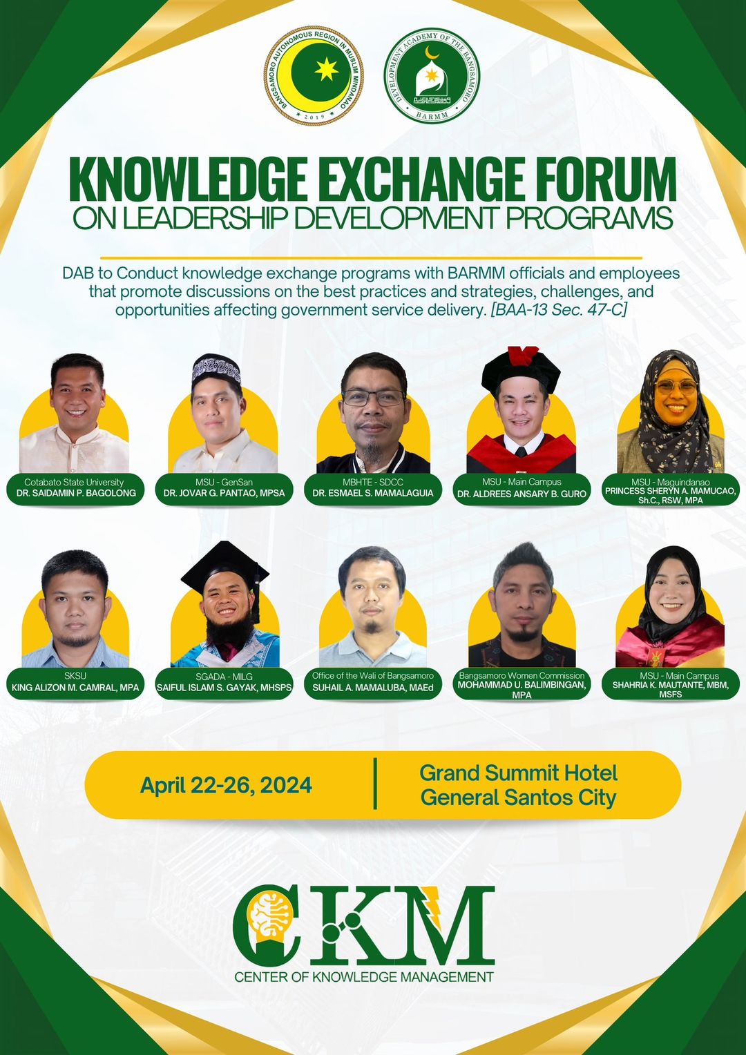 Read more about the article ! We’re thrilled to announce the lineup of esteemed experts who will be joining us for the Knowledge Exchange Forum on Leadership Development Programs!